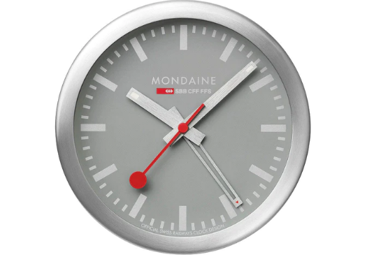 Mini Wanduhr, silber