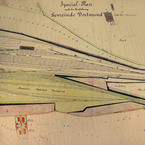 Bahnhofsplan Dortmund Blatt 2 (Anschlussblatt)