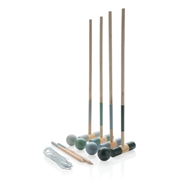 Krocket-Set aus Holz