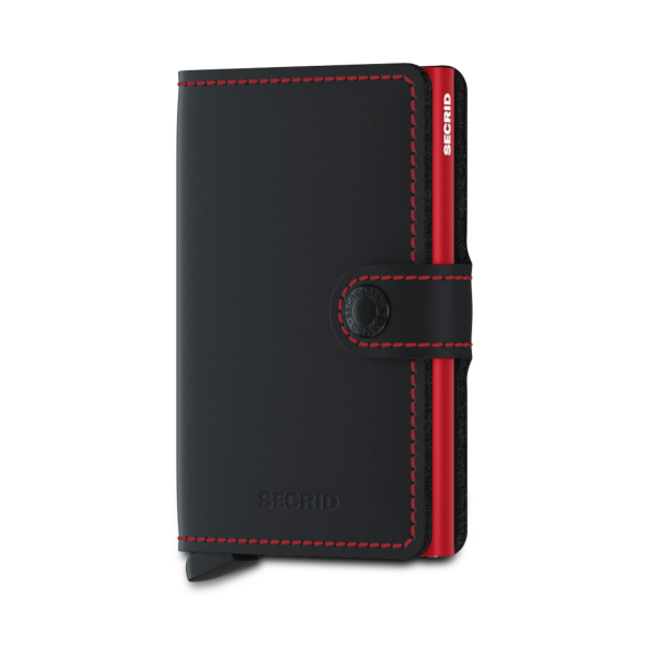 SECRID Miniwallet Matte Black & Red